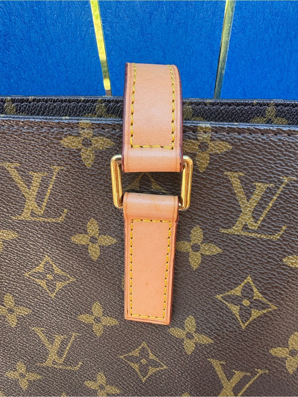 LV Monogram Canvas Tote in Brown and Natural Vachetta - Picture 5 of 16